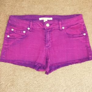 Hot Pink Denim shorts
